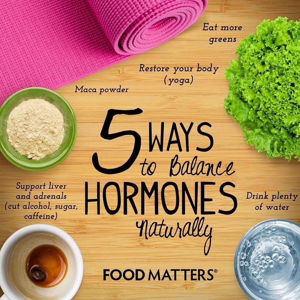 5 Ways to Balance Hormones Naturally.......