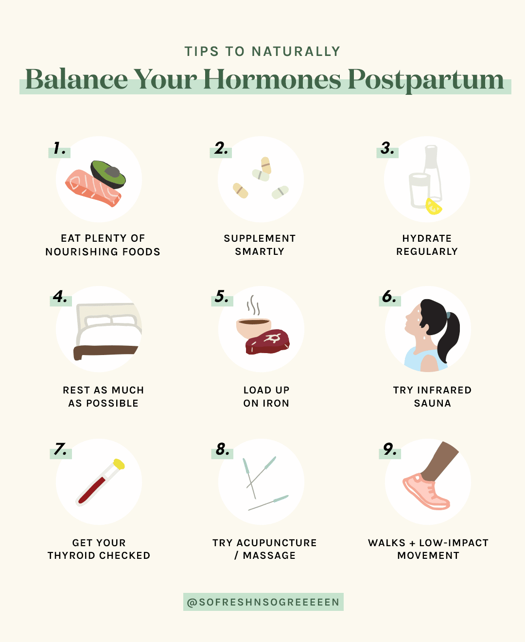 9 Tips To Naturally Balance Postpartum Hormones From 0