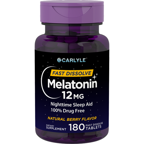 Carlyle Melatonin 12 mg Fast Dissolve 180 tablets ...