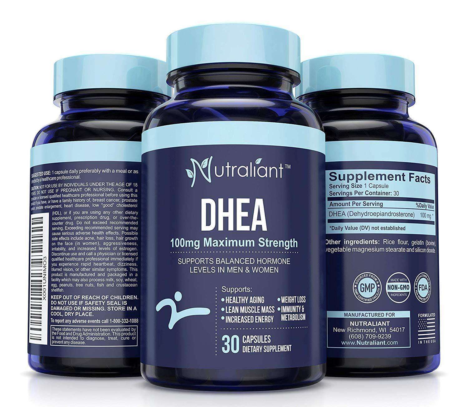 DHEA 100mg Max Strength Supplement