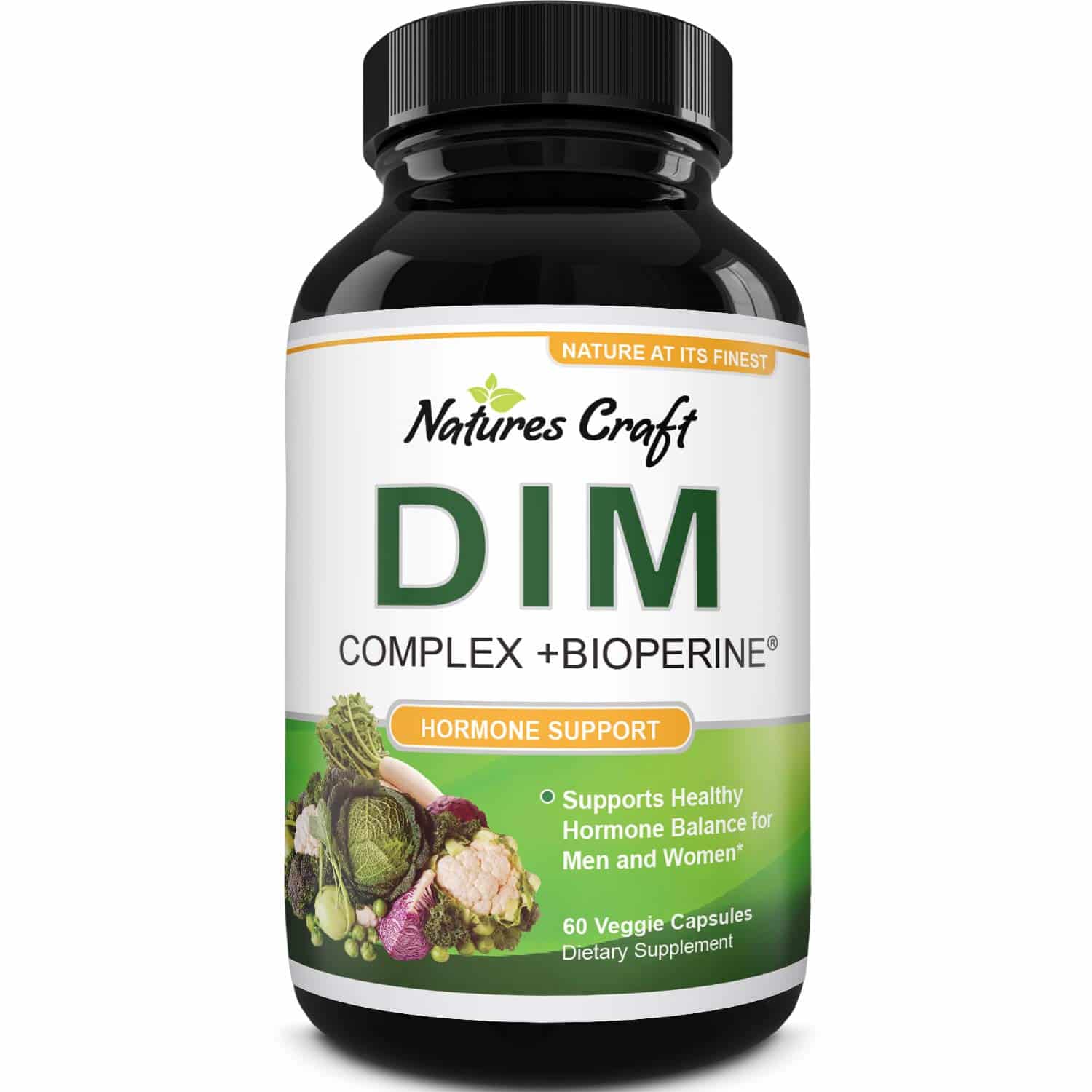 DIM Supplement with Broccoli Extract Natural Hormone Balance Support 60 ...