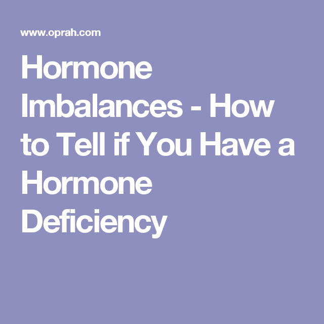 Dr Oz: Are Your Hormones Out of Whack?