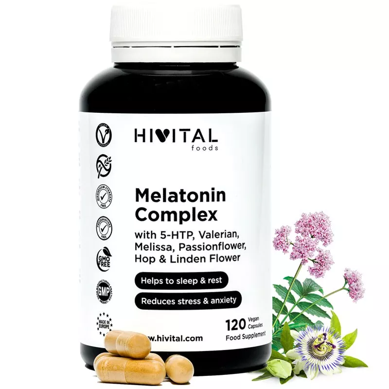 Hivital Melatonina Complex, 120 cápsulas. Sueño y ...