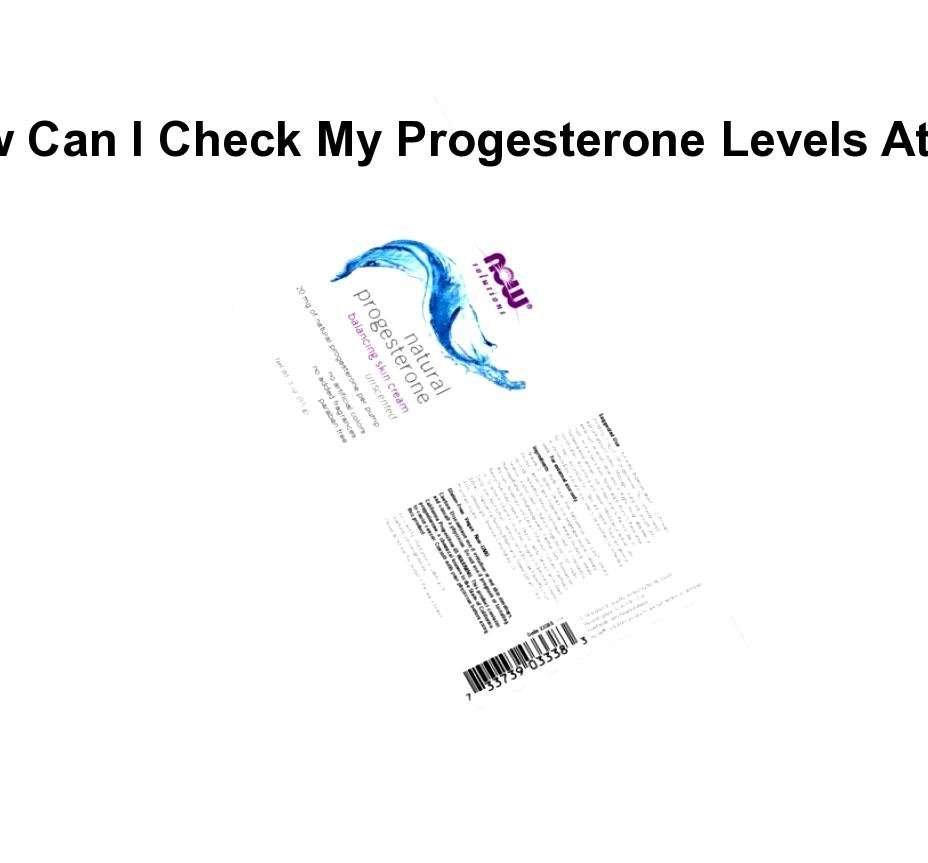 How can i check my progesterone levels at home