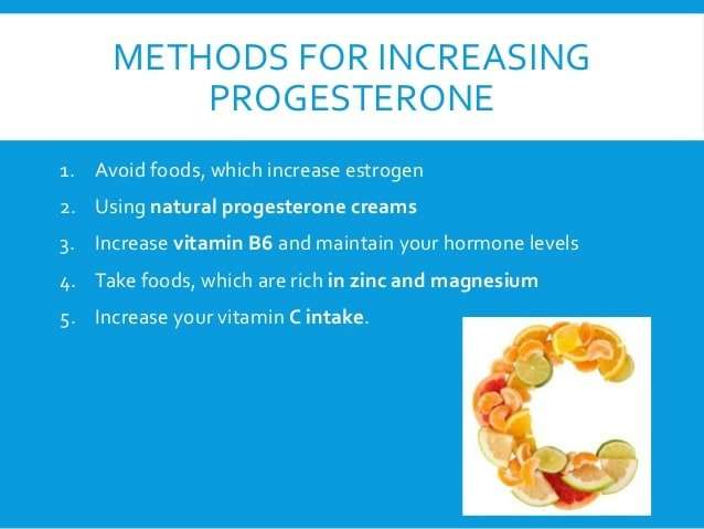 Increasing progesterone naturally