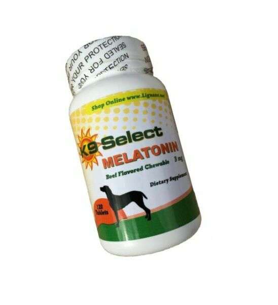 K9 Select Melatonin for Dogs 3 MG Chewable Beef Flavor 120 ...