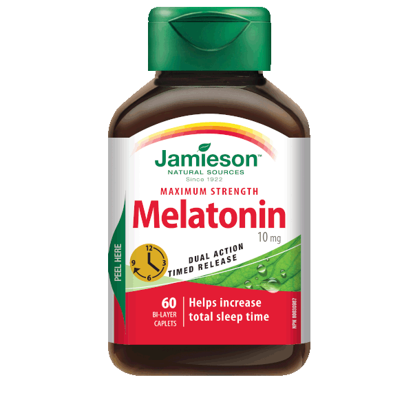 Melatonin 10 mg Timed Release Dual Action, 60 caplets ...