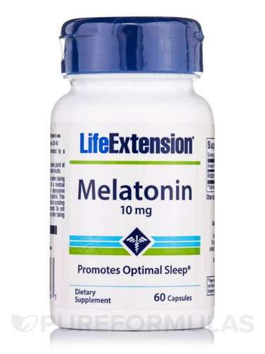 Melatonin 10mg 60 Caps by Life Extension