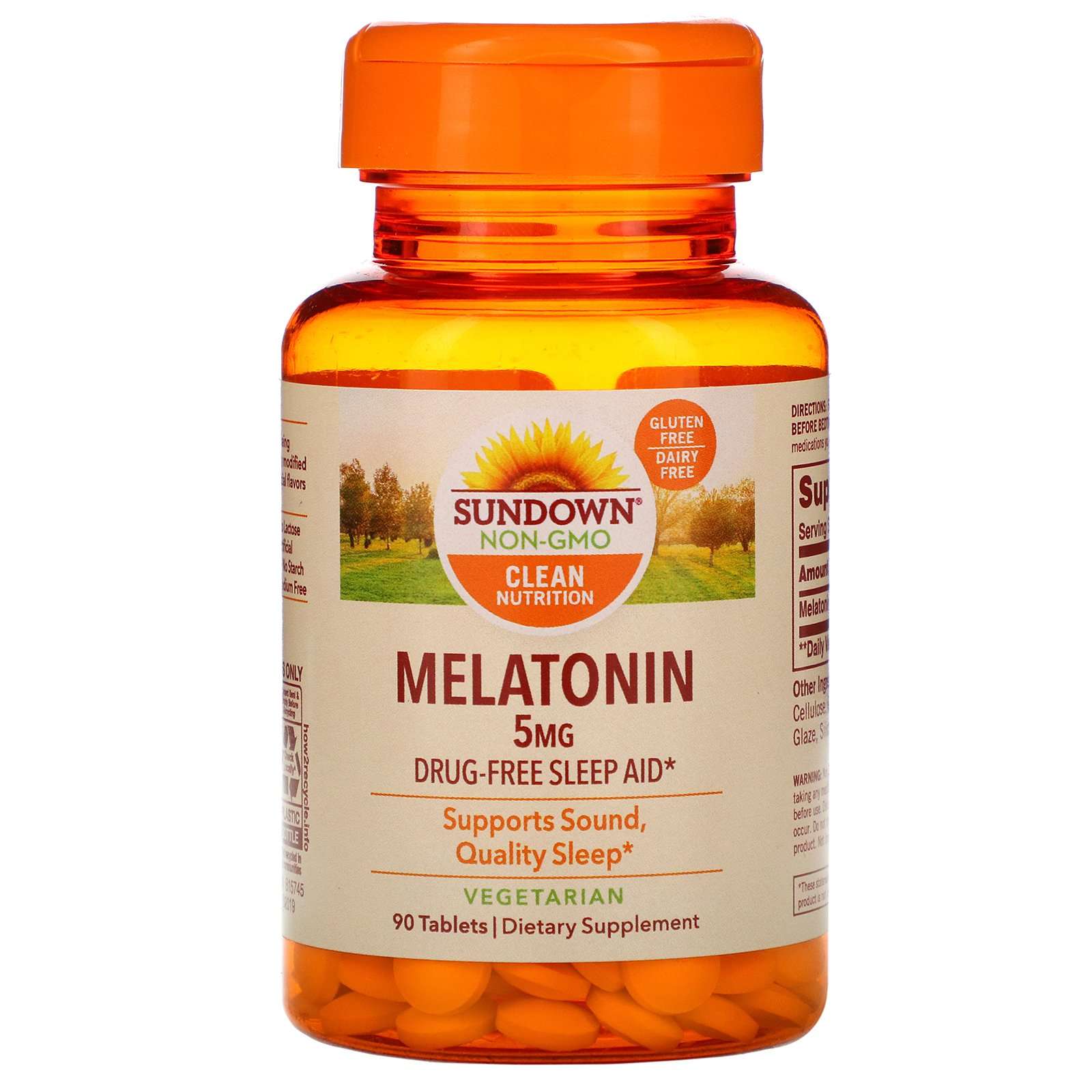 Melatonin, 5 mg, 90 Tablets 30768157456