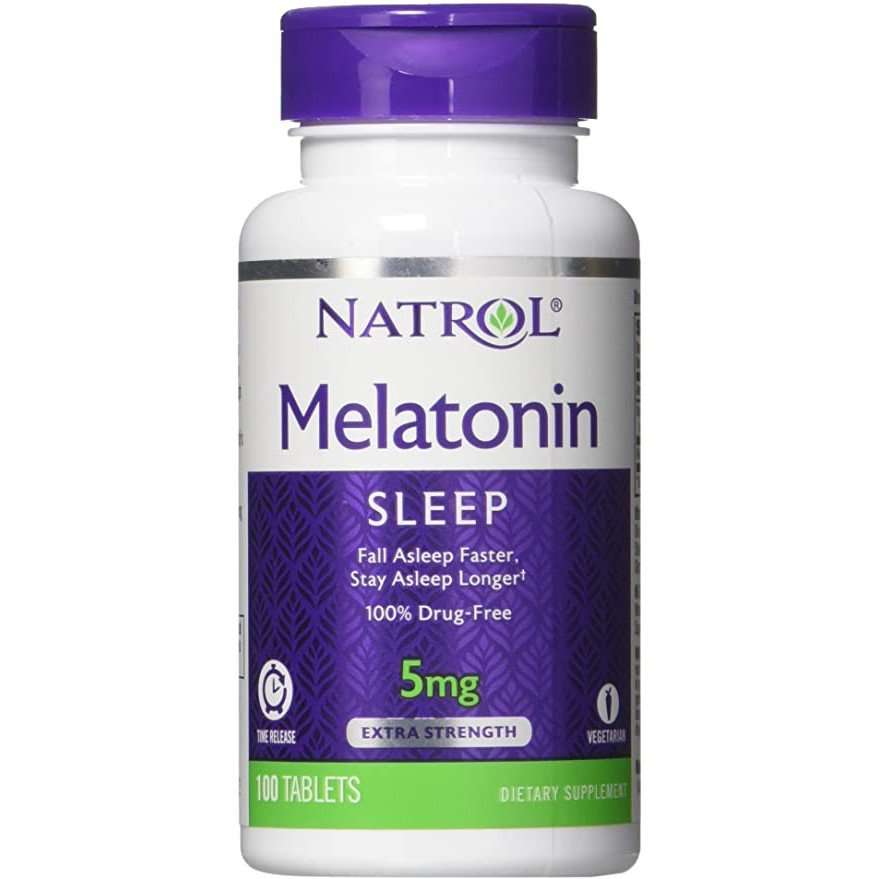 Natrol Melatonin Time Release Tablets,5mg 100 counts ...
