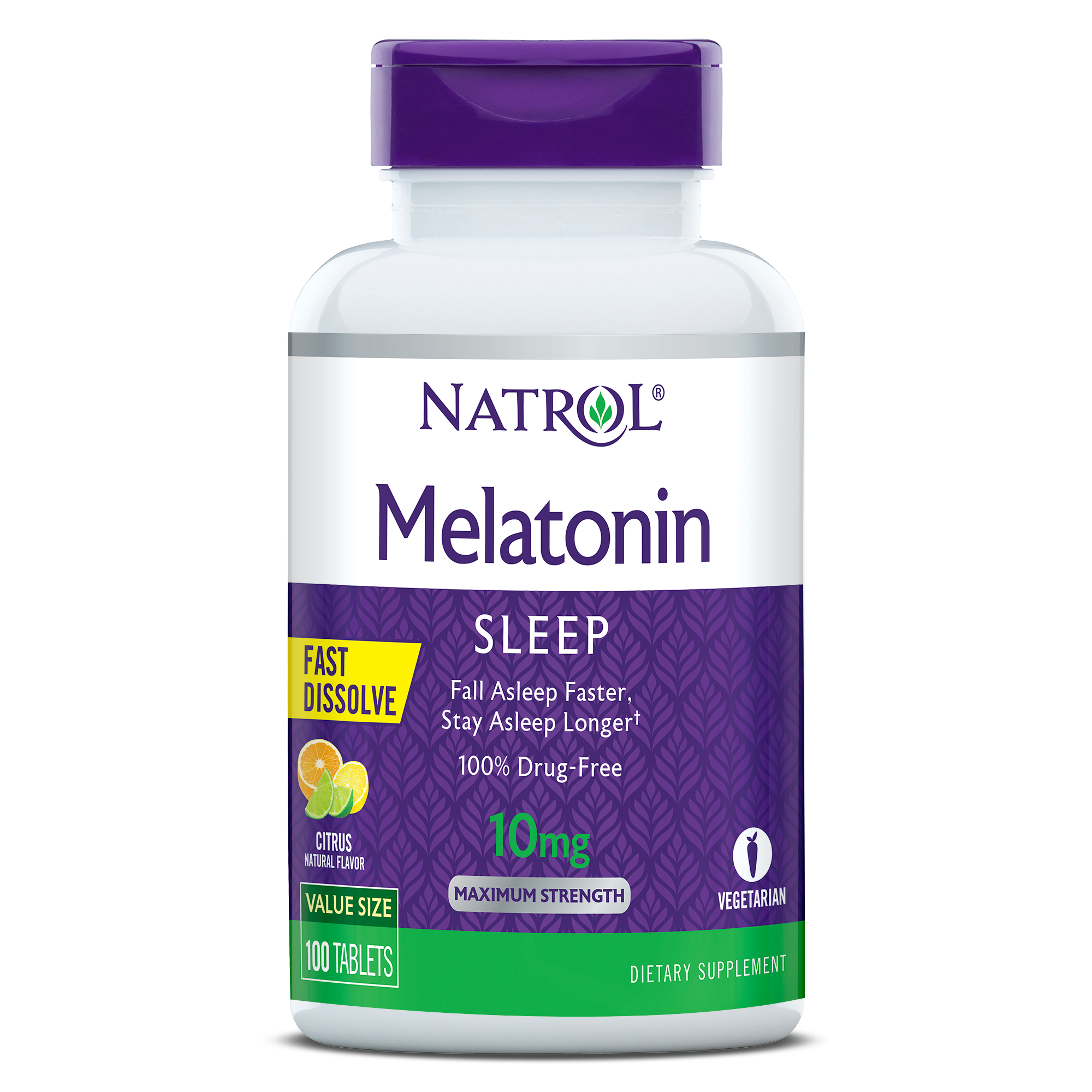Natrol: Natrol Melatonin, Sleep Support, 10 mg, Citrus ...