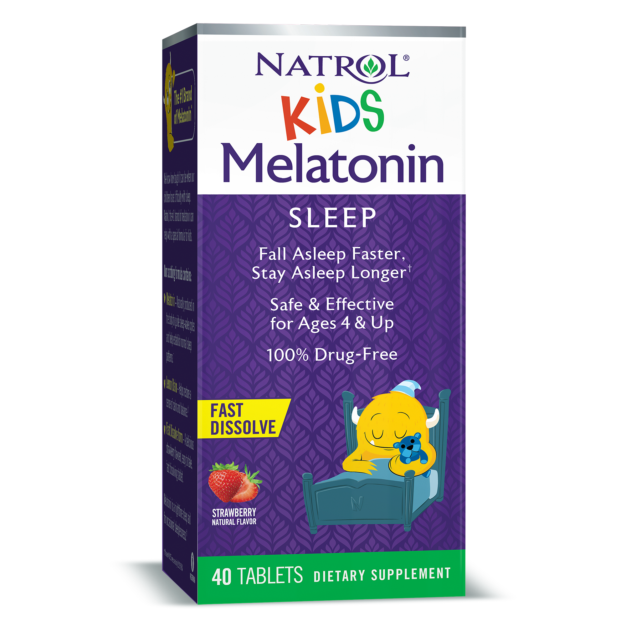 NatrolÂ® Kids Melatonin, Sleep Support, Strawberry Fast ...