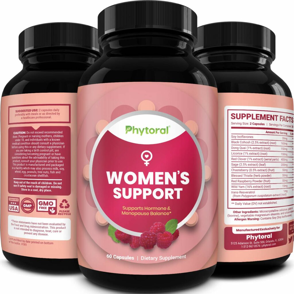 Natural Menopause Supplements for Women Health  Natural Hormone ...