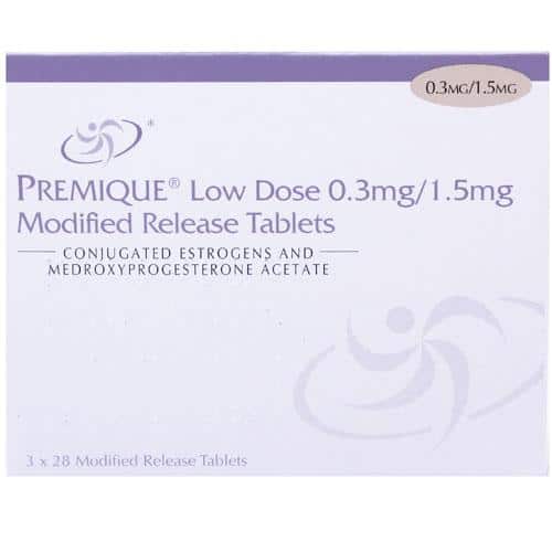 Premique Low Dose M/R tablets 0.3 mg + 1.5 mg