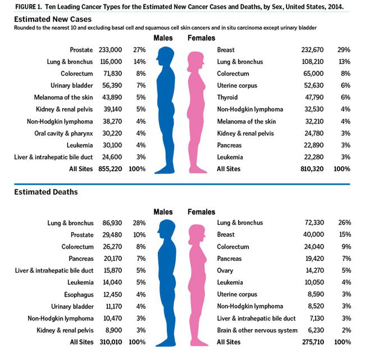 Prostate, breast projected to be top 2014 cancer diagnoses in U.S ...