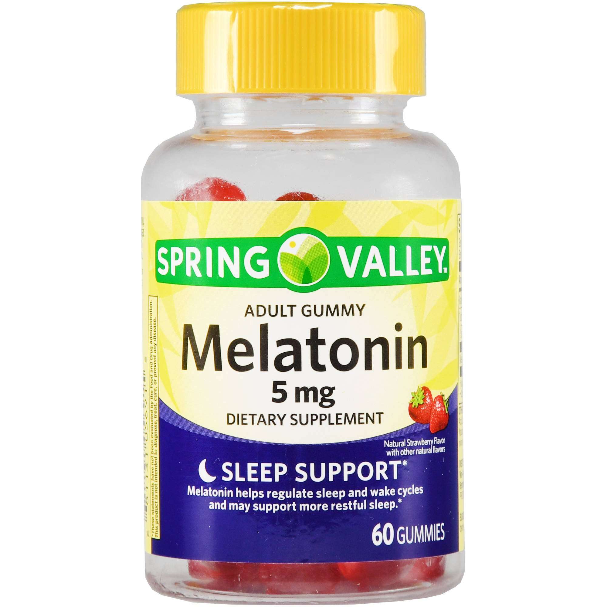 Spring Valley Melatonin Adult Gummies, 5 mg, 60 Ct ...