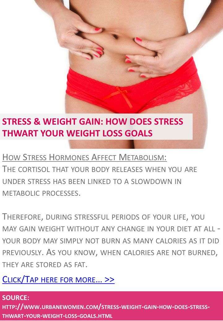 Stress &  Weight Gain: How Does Stress Thwart Your Weight ...