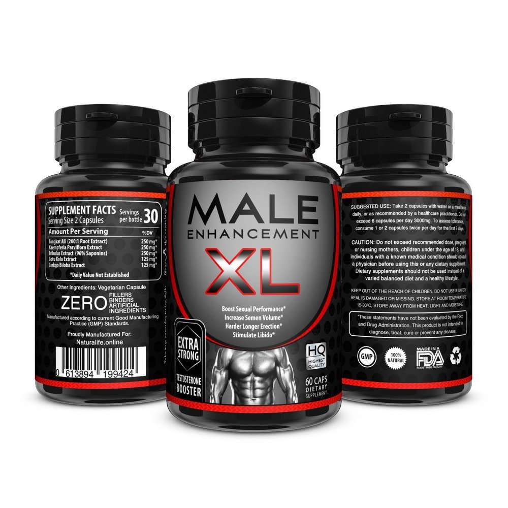 Testosterone Booster XL Enhancer weight loss Tongkat Ali ...