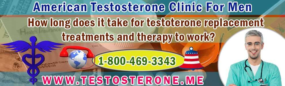Testosterone replacement treatments, the time scales for ...
